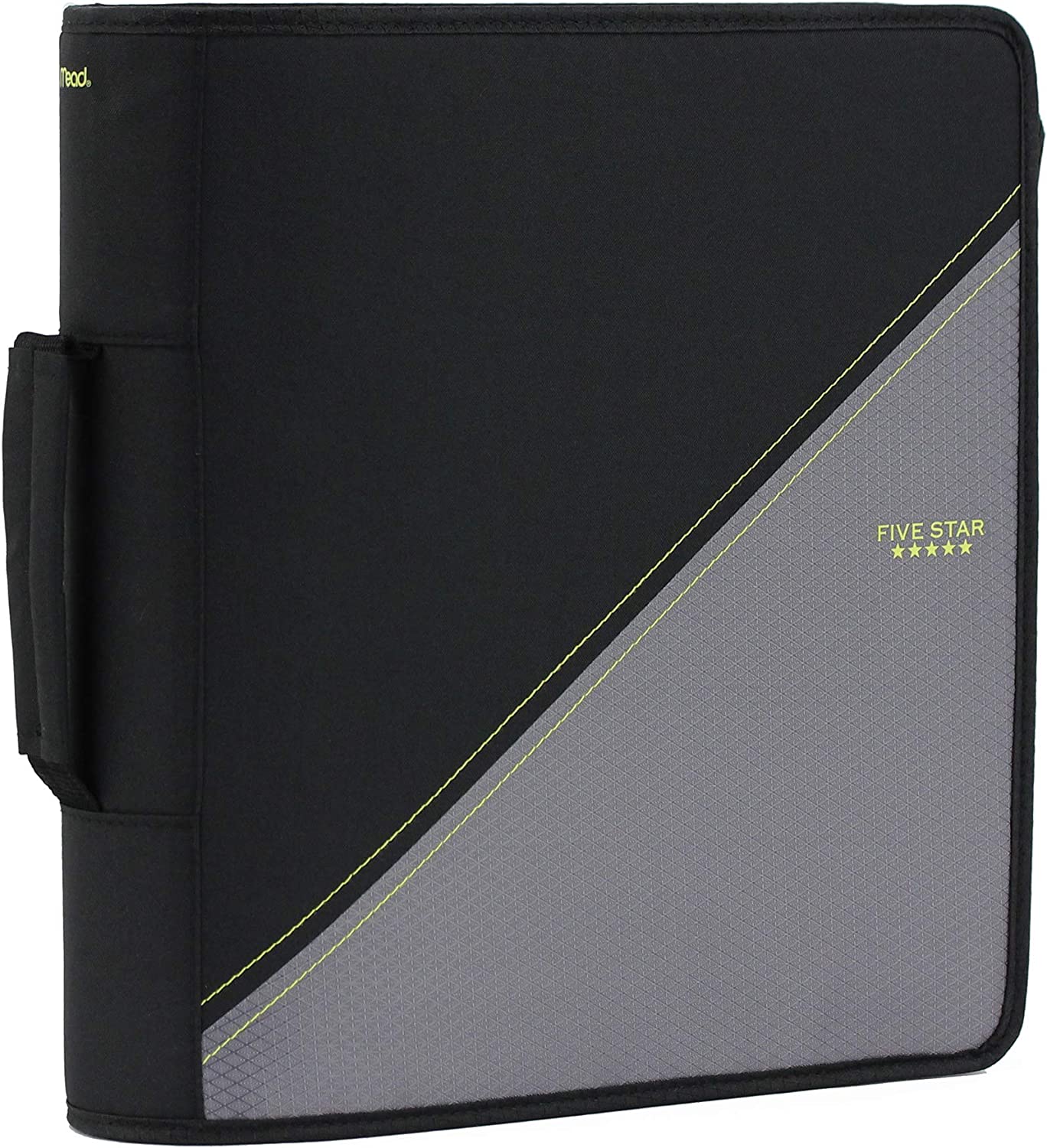 Five Star 3-inch Zipper Binder with Handle, 12-4/5 X 12-1/5 Inches, Colors May Vary