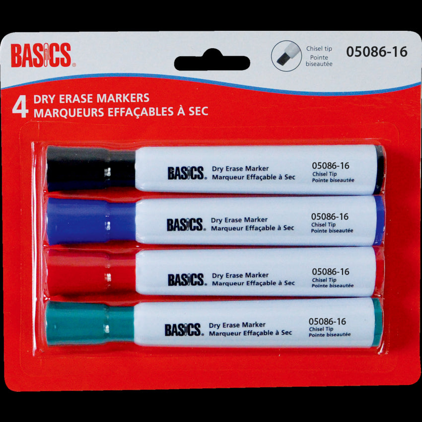 MRKR DRY ERASE AT CHSL 4PK