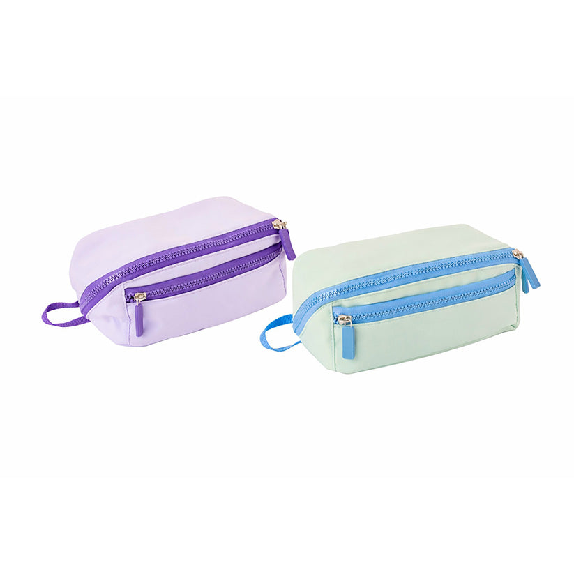 Merangue Diagonal Opening Large Pencil Pouch