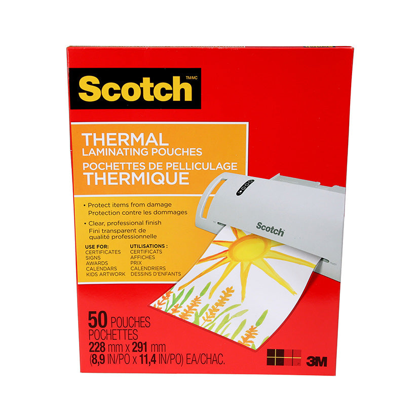 Scotch Thermal Laminating Pouches TP3854-50-C 228 x 291mm