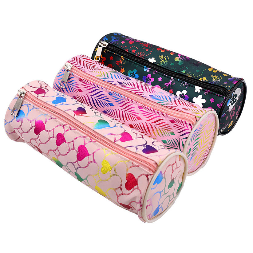 OFFISMART Round Pencil Case Hearts