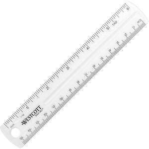 Acme United English Standard Ruler 6"(15Cm) Plastic