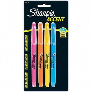 Sanford Accent Pocket Highlighter 4Pk