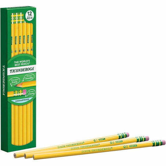 Ticonderoga HB Pencils 12/box