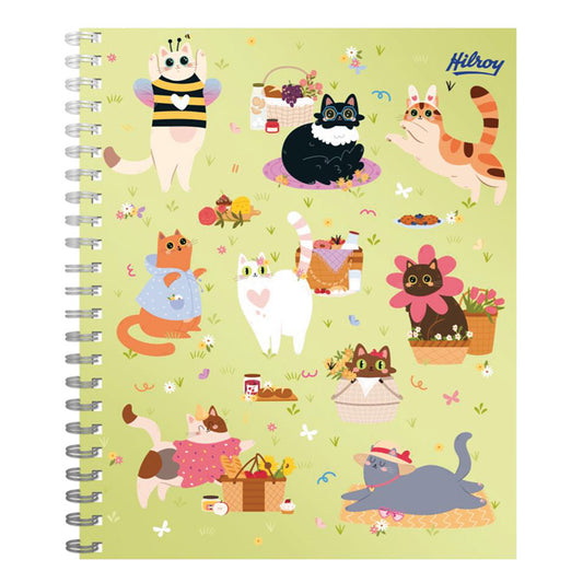 Hilroy Cats & Dogs Notebook Green 160 Pages