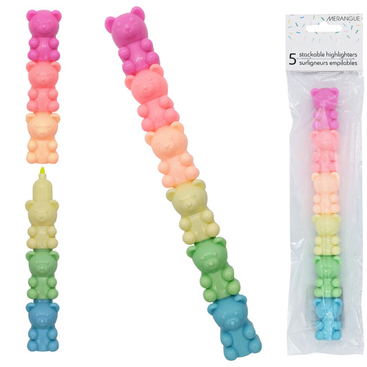 Merangue Gummy Bear Highlighters 6/pkg