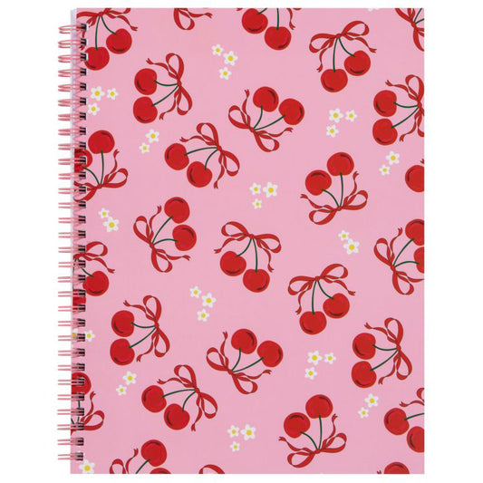 Merangue Cherry & Bows Coil Notebook
