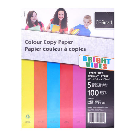 OFFISMART Bright Multipurpose Copy Paper Letter Size 100/pkg