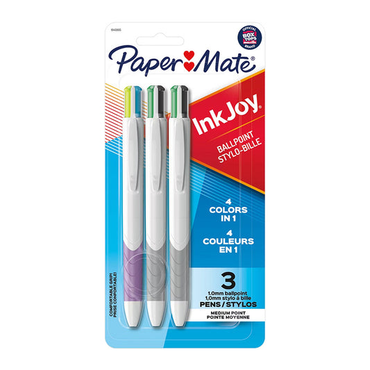 Paper Mate InkJoy Quatro Pens 3/pkg
