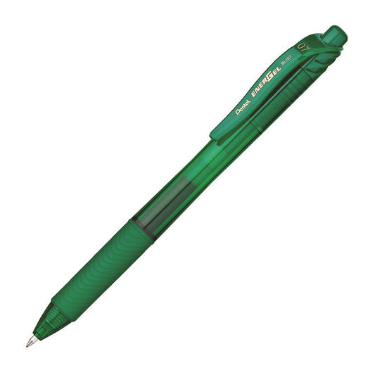 Pentel EnerGel X Retractable Gel Rollerball Pen 0.7 mm Green