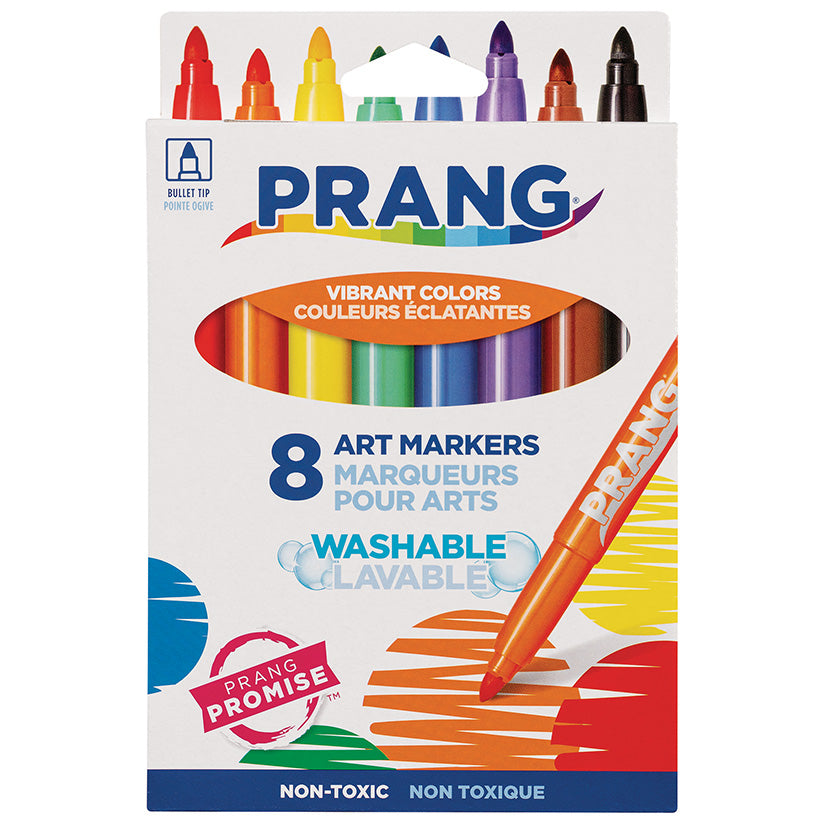 Prang Washable Markers Bullet Tip 8/pkg