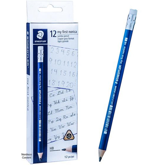 StaedtlerMy First Norica HB 2 Triangular Learners Pencils, Box of 12