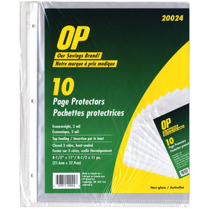 OP Brand Sheet Protector