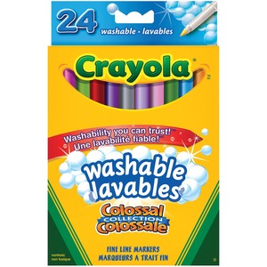 Crayola Markers Washable Fine Line 24Pk