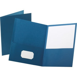 Oxford Letter 2 Pocket Folder Blue