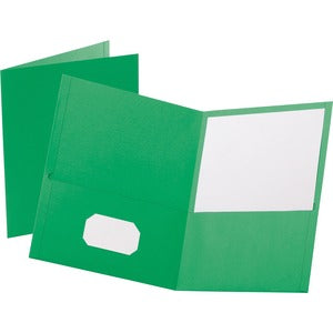 Oxford Letter 2 Pocket Folder Green