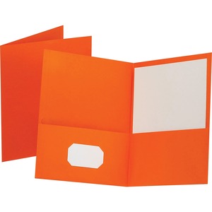 Oxford Letter 2 Pocket Folder Orange
