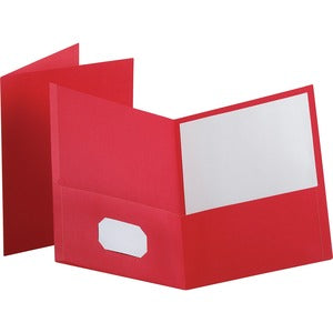 Oxford Letter 2 Pocket Folder Red